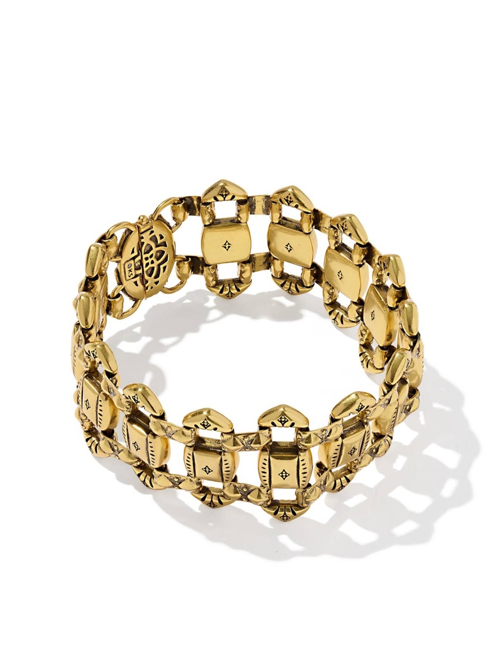 $125 Kendra Scott Catherine Vintage Gold Statement Bracelet